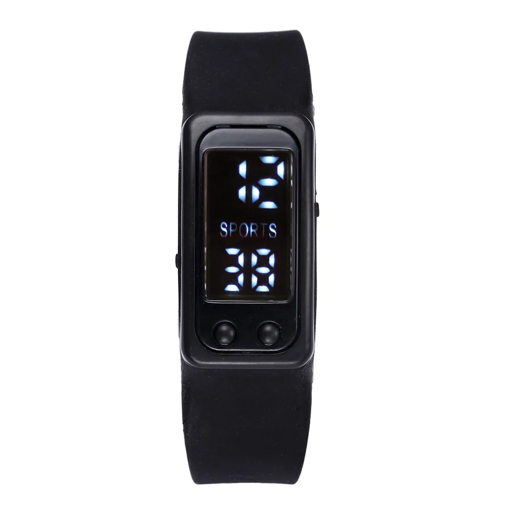 

Sports Pedometer Display Gauge Step Tracker Digital LCD Pedometer Run Step Walking Calorie Counter Wrist Fitness Watch Bracelet