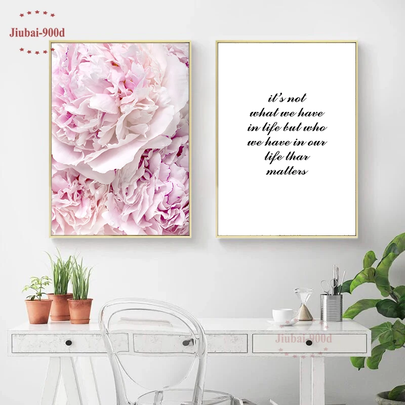

900D Posters And Prints Flower Wall Art Canvas Painting Wall Pictures For Living Room Nordic Poster Decoration Pictures NOR077