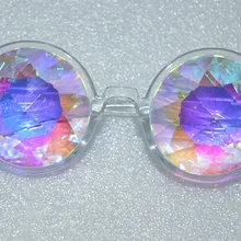 Прозрачная оправа, калейдоскоп, очки, настоящие стеклянные линзы