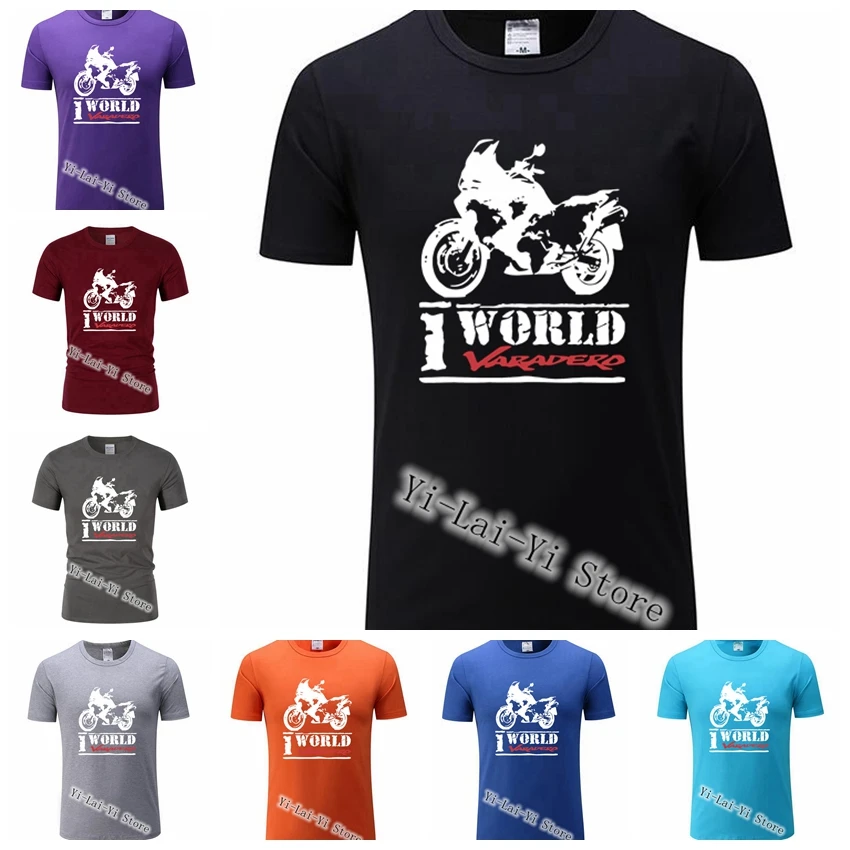 

Brand New Motorcy One World One Varadero T Shirt Short Sleeve Xl 1000 T-Shirt Motorcycle Fans Men's TShirt Cars Tee TShirts 2019