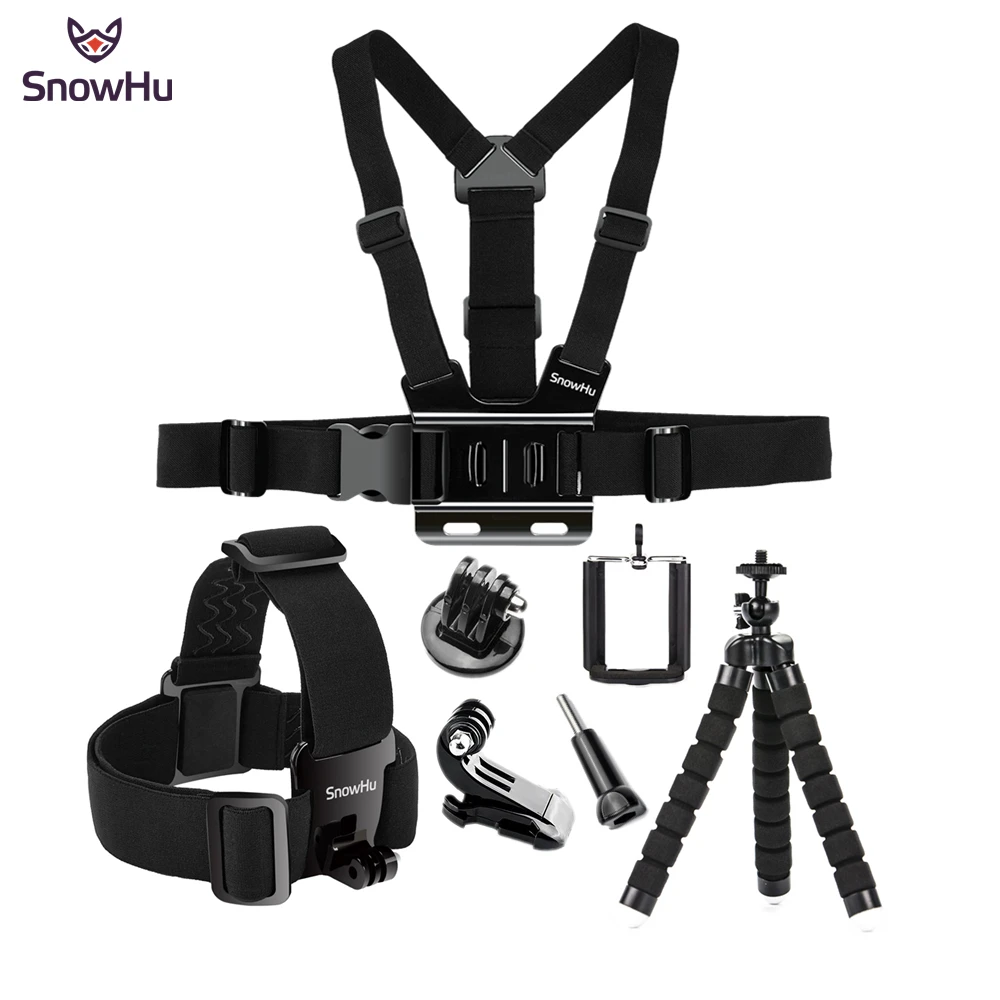 Аксессуары SnowHu для Gopro набор ремешок крепления на голове крепление регулируемый