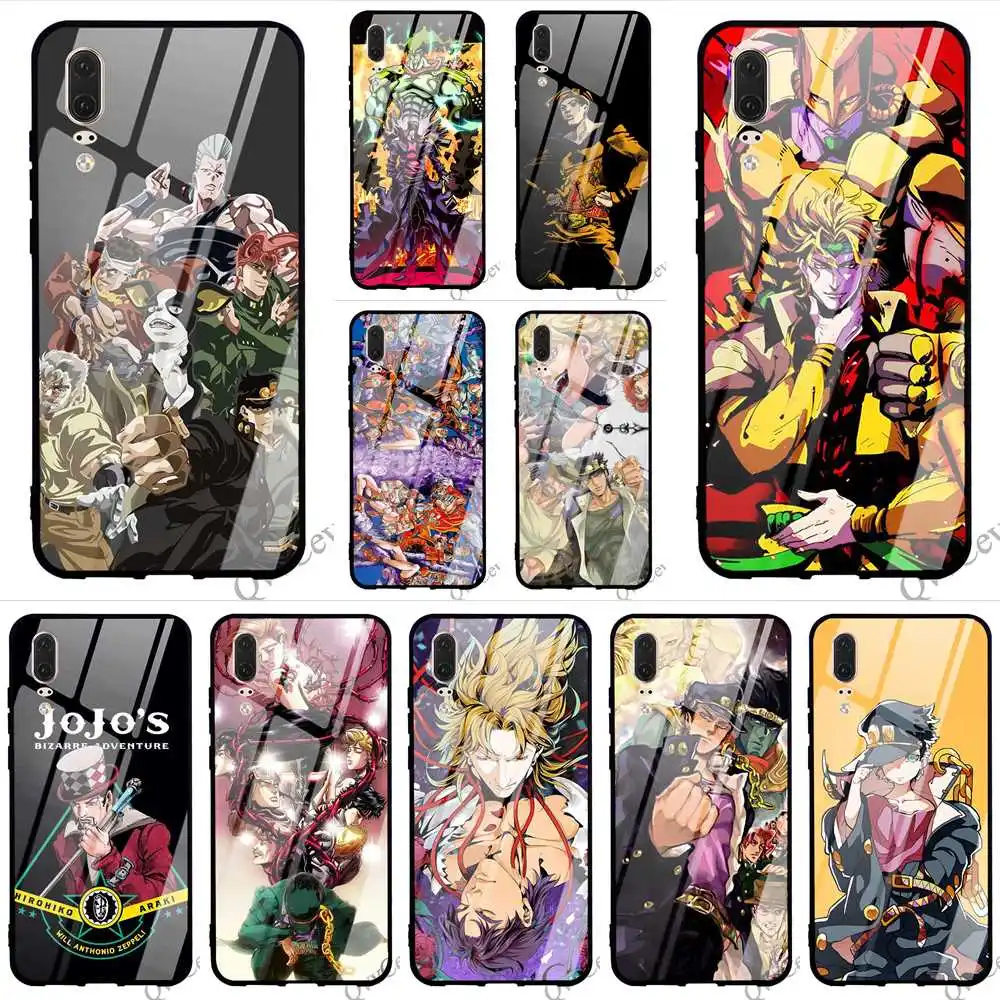 

Pattern JoJo Jonathan Joestar Glass Phone Case for Huawei P Smart Cover P20 Pro 10 7A Y6 Y9 Honor 9 P10 Lite Mate 20 Covers Skin
