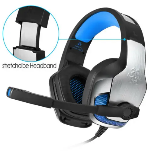 K1 B игровая гарнитура Kotion EACH G2000 глубокий бас стерео Wit Mic светодиодный светильник