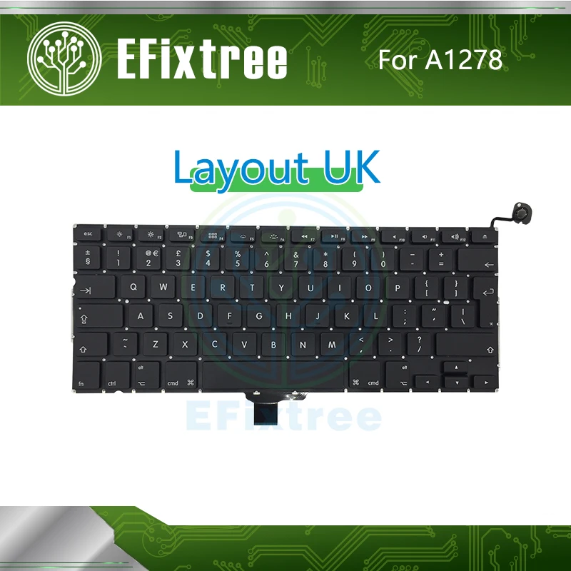 Новый дизайн A1278 Великобритания для Macbook Pro 13 &quotсменная клавиатура 2009 2010 2011 2012 Год