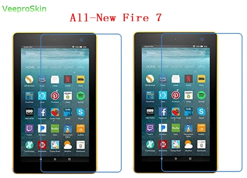 2 шт./лот для Amazon All-New Fire 7 2017 (7-е поколение выпуск) 0 дюймов прозрачная/матовая