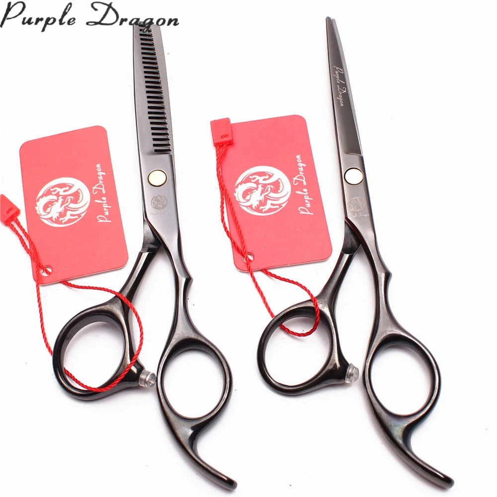 

5.5" Titanium Black Color Professional Grooming Scissors Straight Scissors Thinning Shears Pet Scissors Animal Shears Set Z1005