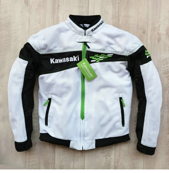 Новый мотоцикл Kawasaki весна лето 2018 Чистая дышащая куртка Локомотив Вождение мотор