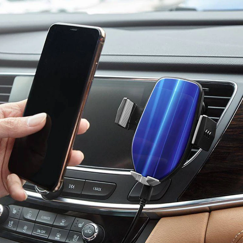 For IPhone Xs/XR/X /8 for Samsung Galaxy S9 Qi Wireless Car Charger Mount 10W Car Air Vent Phone Holder Compatible Car Accessory For IPhone Xs/XR/X /8 for Samsung Galaxy S9 Qi Wireless Car Charger Mount 10W Car Air Vent Phone Holder Compatible Car Accessory