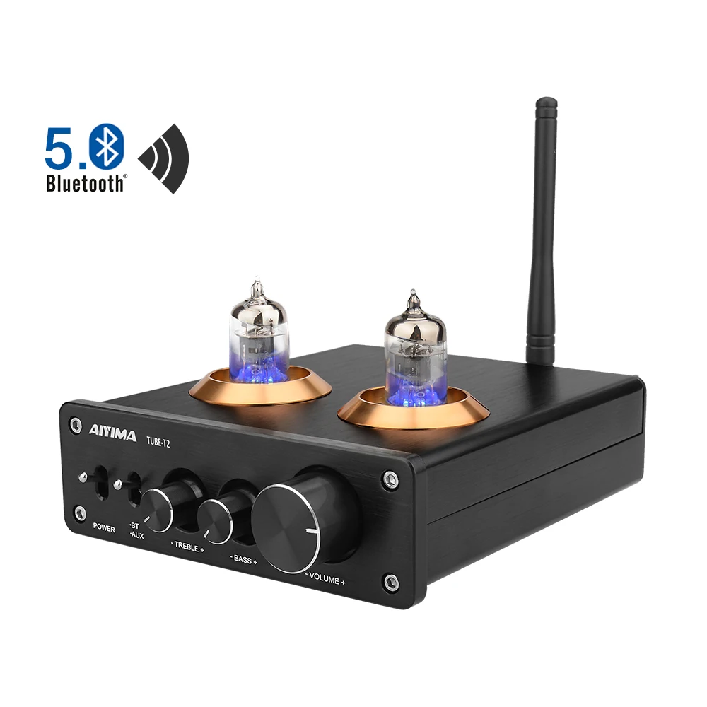 Ceny AIYIMA Bluetooth 5.0 HiFi 6J1 rura próżniowa przedwzmacniacz wzmacniacz Stereo z regulacją tonów wysokich dla kina domowego