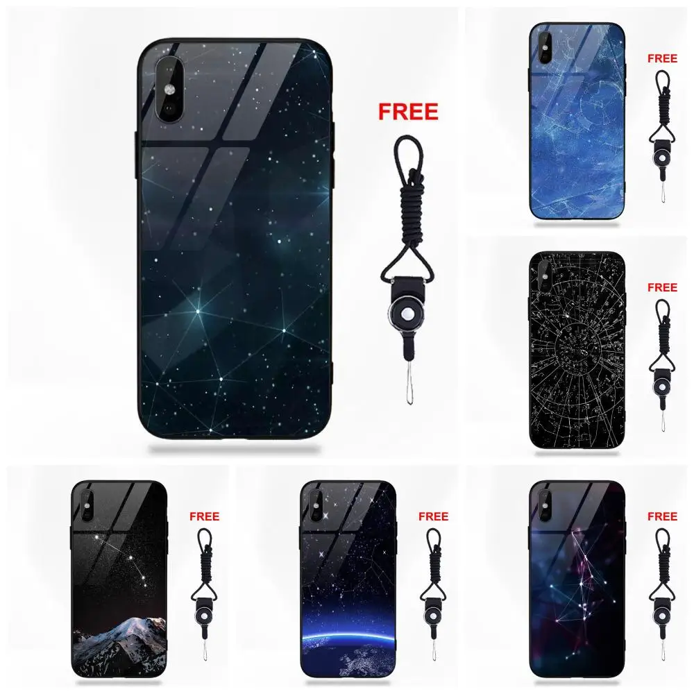 

Sagittarius Other Zodiac Signs For Apple iPhone 5 5C 5S SE 6 6S 7 8 Plus X XS Max XR Silicone TPU Frame Tempered Glass Shell