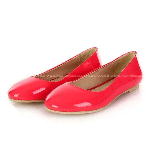 girls red flats
