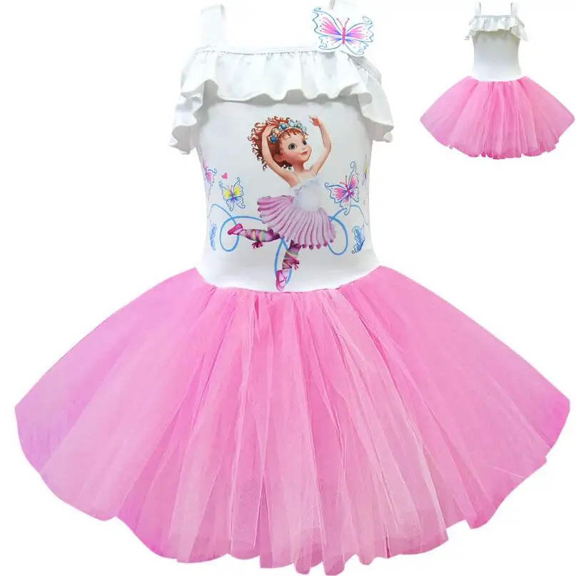 Летние танцевальные платья для маленьких девочек, нарядный маскарадный костюм Нэнси, Детские вечерние платья на Хэллоуин - Цвет: pink
