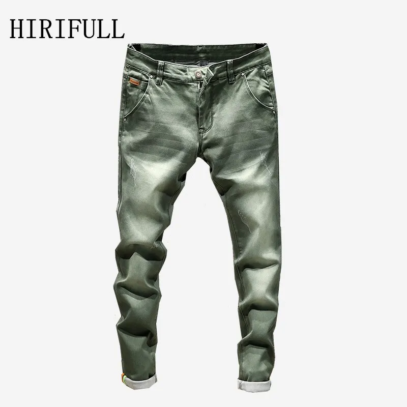 

2019 Fashion Autumn Winter Jeans Men Designer Skinny Jeans Straight Mens Casual Biker Denim Jeans Male Stretch Slim Trouser Pant
