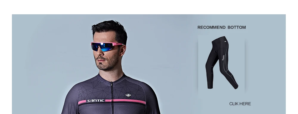 Santic мужские трикотажные изделия с длинными рукавами для велоспорта Pro Fit удобные солнцезащитные дорожный велосипед MTB Топ Джерси весенние летние свитера 7C01079