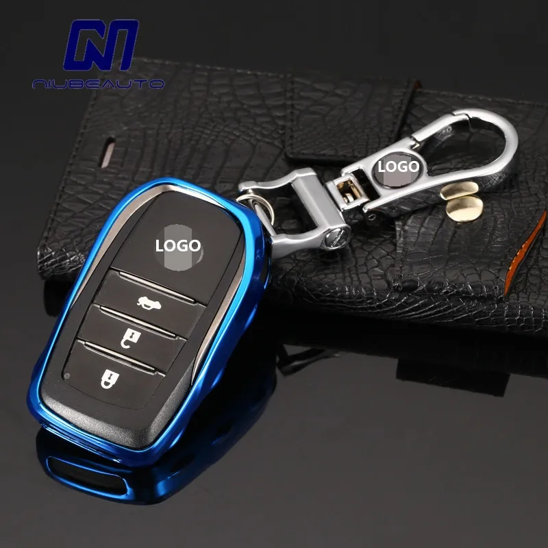 TPU Car Key Cover Case For Toyota Corolla Camry RAV4 Crown Reiz 1_