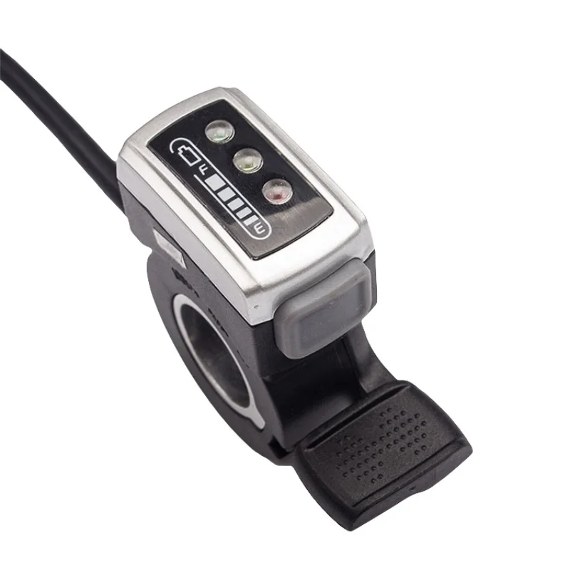 

36V Electric Bike Handlebar Speed Control Battery Capacity Display Thumb Throttle Left/Right Handle for E-Bike Electric Bicycle