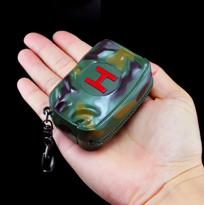 PUBG Bag Survival Pack Keychain Door Chain Zinc alloy Playerunknown's Battlegrounds Cosplay Props S