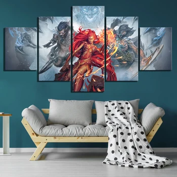 

5 Piece Game Poster Shadows Awakening Pictures Artwork Canvas Paintings for Home Decor Wall Art