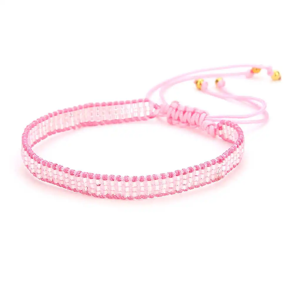 Boho Love Pulseras Perles MIYUKI браслет женские розовые браслеты с сердечками ювелирные изделия ручной работы Bileklik пары подарок на день Святого Валентина