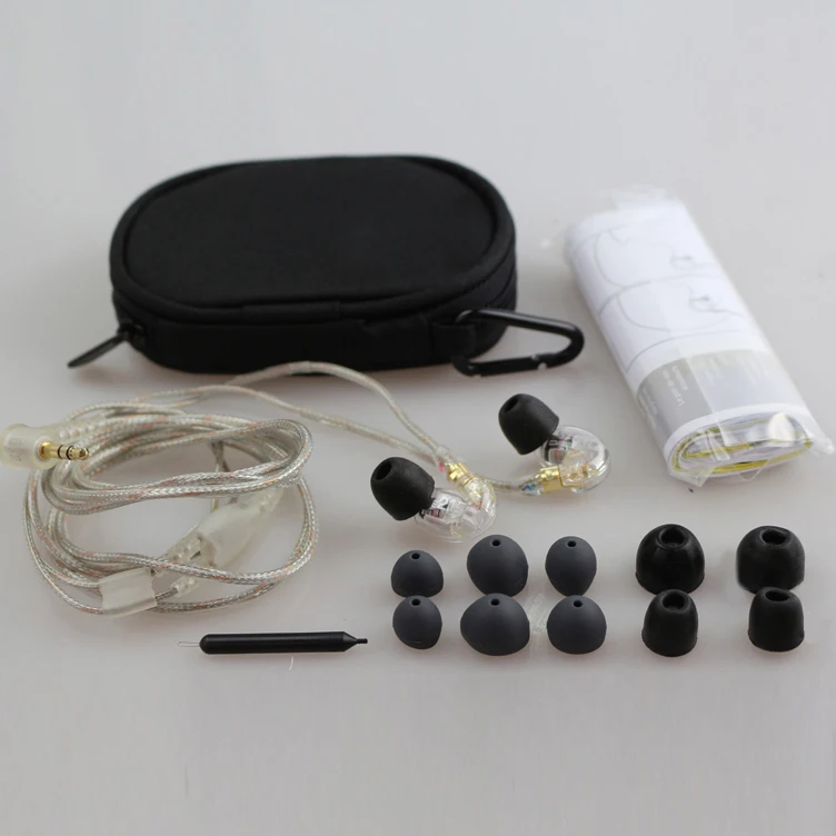  Professional Headphones Brand  SE215 SE&215  Hi-fi stereo headphones Noise isolating fone de ouvido In ear Monitor auriculares 