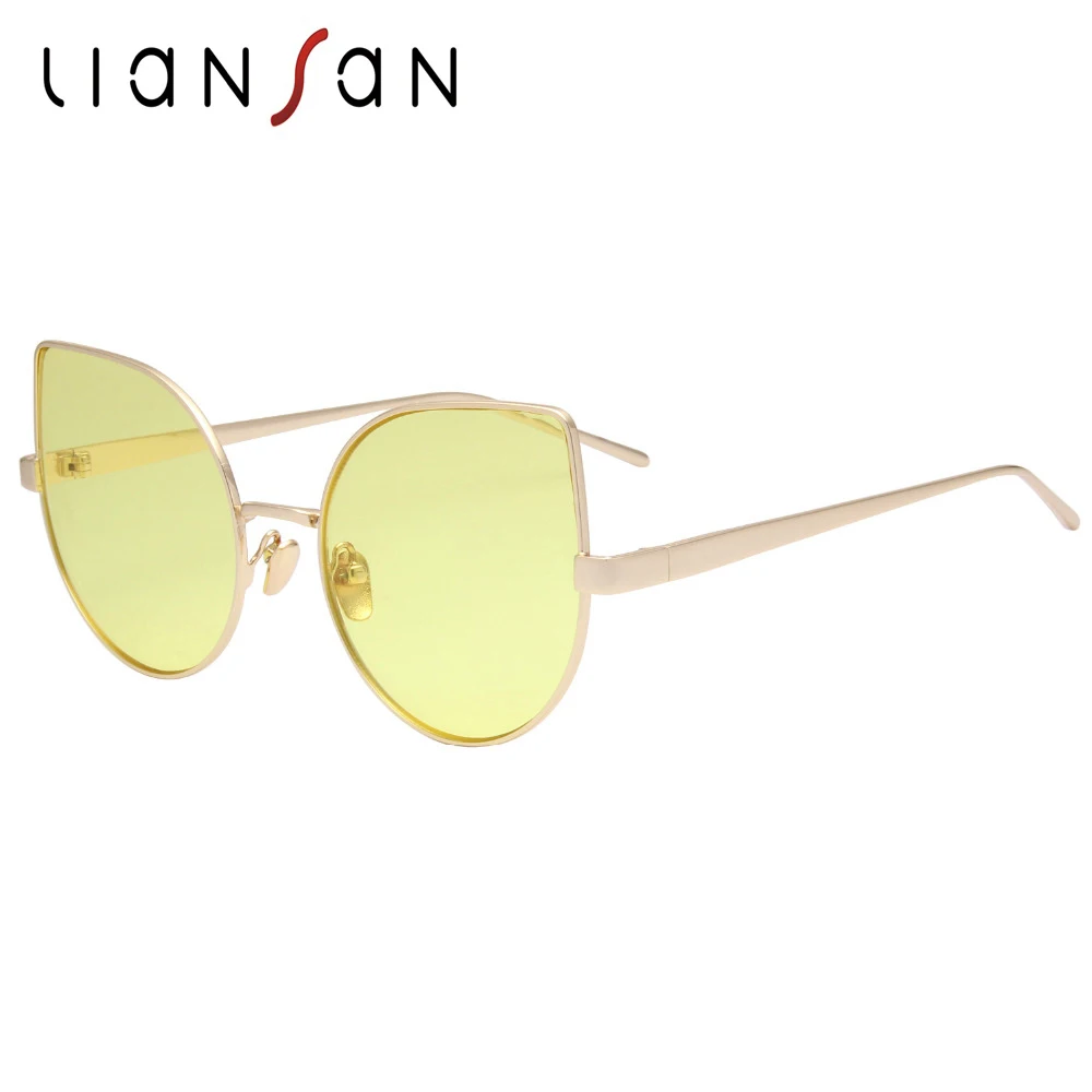 

LianSan New Cat Eye Female Sunglasses Titanium Women Luxury Brand Designer Fashion Pink LS5273Z