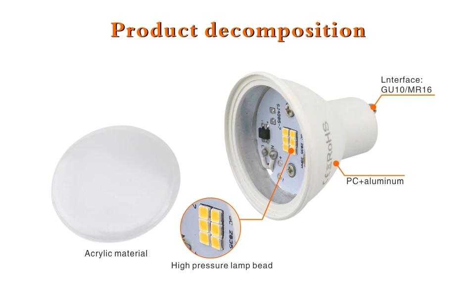 LATTUSO 10 шт. светодиодный свет с лампочкой MR16 GU10 6 W AC 220 V COB Чип угол луча 24 120 градусов светодиодный прожектор для настольной лампы