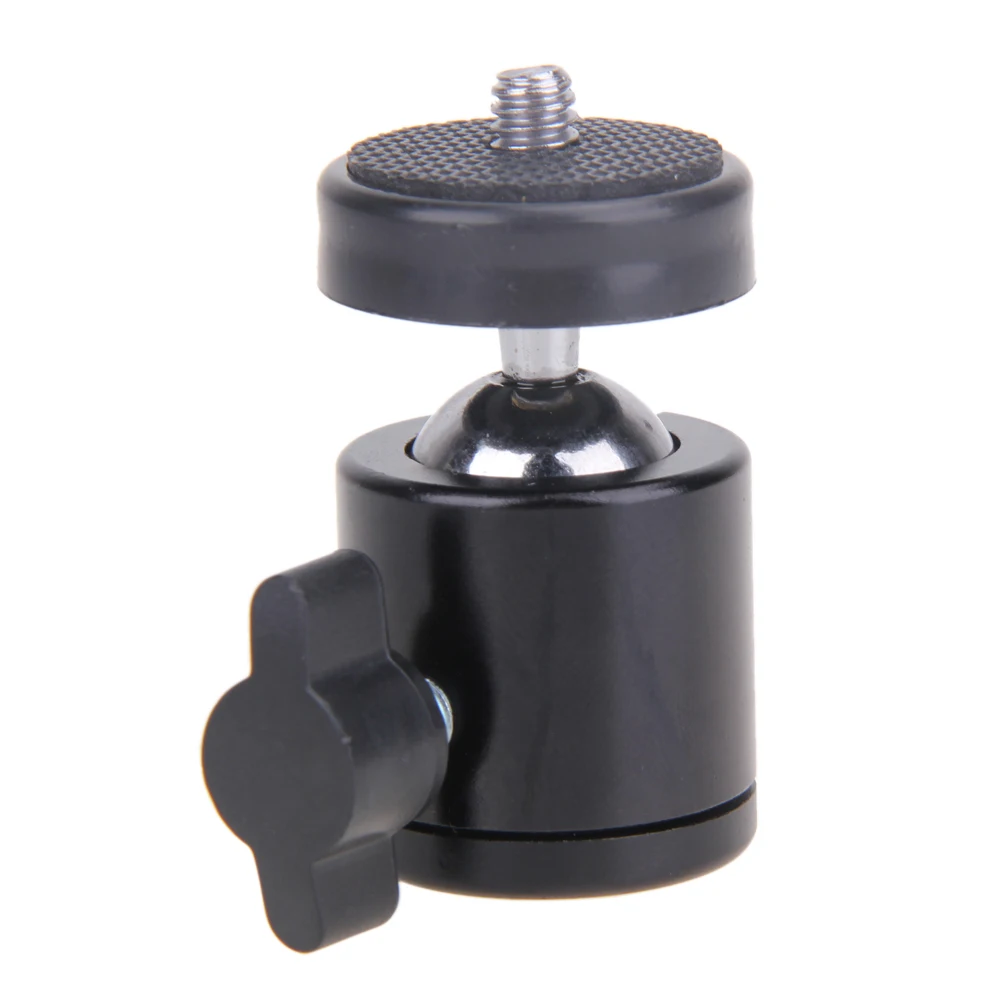 

Mini Ball Head for Camera Tripod 360 degree Swivel DSLR Camera Tripod Dsr +1/4 thread for Flash Holder with 1/4 screw
