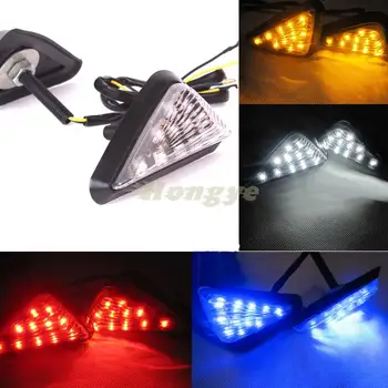 

12v LED Flush Mount Turn Signal Indicators 4 led For Honda 2001-2006 CBR 600 F4i 600RR 1000 RR