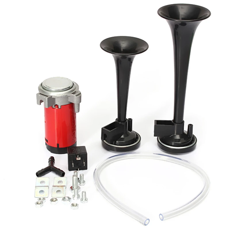 IZTOSS قوية دائم 12 V سيارة قارب شاحنة 178db الهواء القرن ضاغط المزدوج لهجة البوق بصوت عال جدا كيت