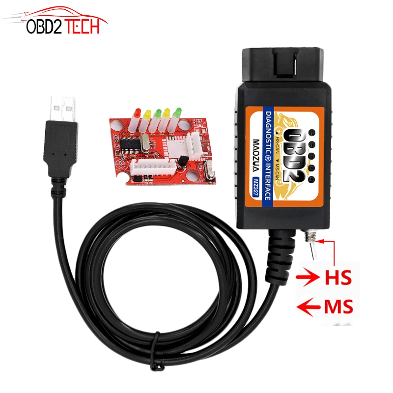 Поддержка Win10 MZ327 USB OBD2 с переключателем диагностический сканер поддержка для FORD