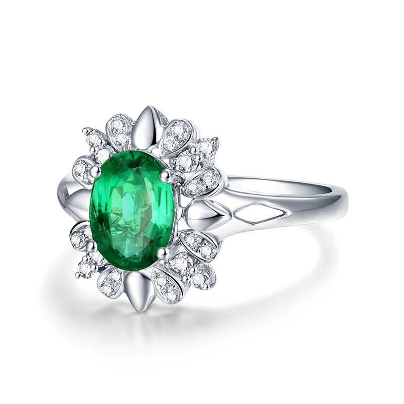 Обручальное кольцо с натуральным изумрудом 14 к|emerald engagement ring|jewelry gold ringsjewelry ring |
