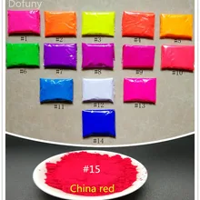 Dofuny 150 г смешанные 15 цветов, 10 г каждого цвета, Флуоресцентный порошок пигмент для DIY краски мыло неоновая пудра блеск для ногтей порошок