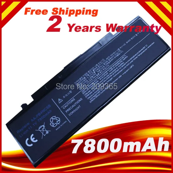 Аккумулятор для ноутбука Samsung 9 ячеек 7800 ма/ч AA-PB2NC6B E AA-PB4NC6B 2 5 4 | Компьютеры и офис