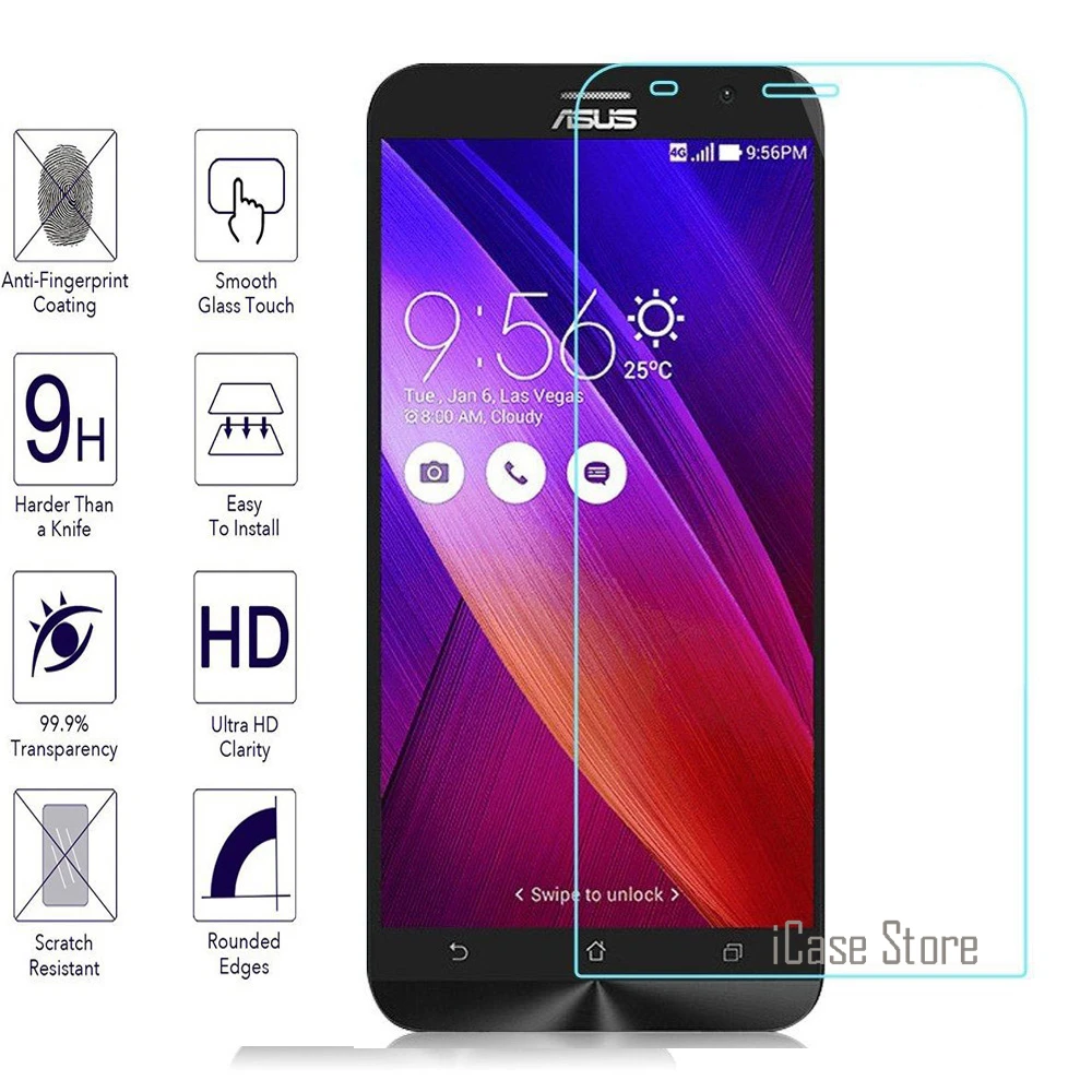 С уровнем твердости 9 H закаленное Стекло для Asus Zenfone 2 Laser ZE500KL ZE550KL ZE551ML ZC550KL ZB452KG C