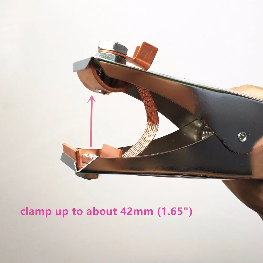 

Ground Clamp Welding Clamp MIG MMA TIG Plasma Earth Cable Holder 500A Copper Belt&Teeth for Welding Machine