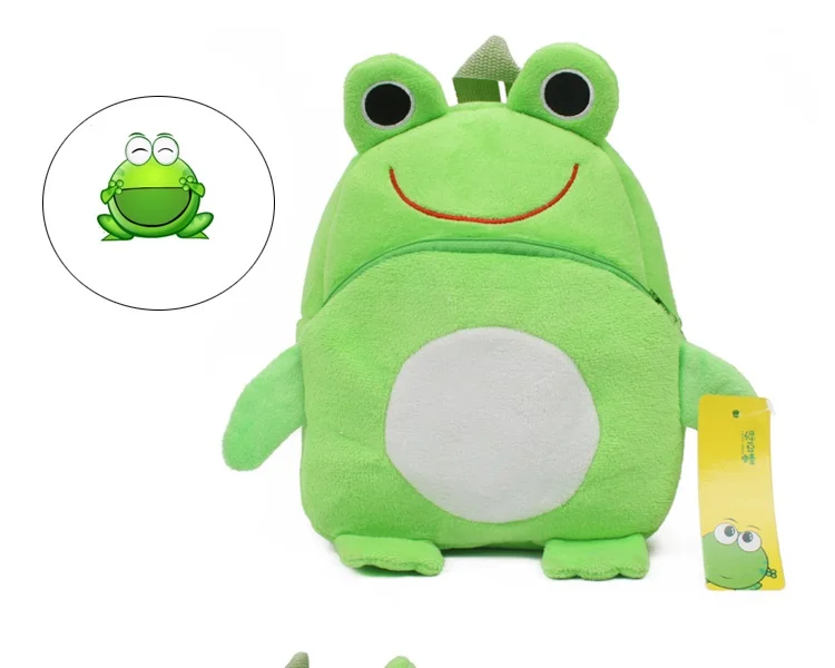Frog Mini Schoolbag Baby Backpack Children's Shool Bags Kids Plush