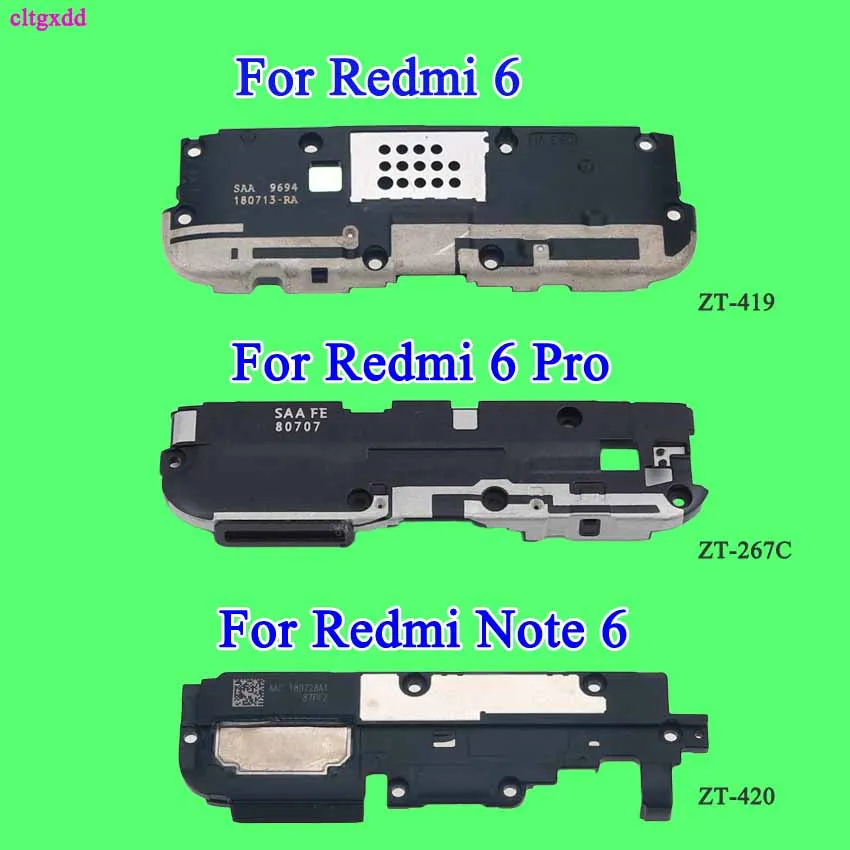 

cltgxdd Loudspeaker Loud Speaker Buzzer Ringer Assembly Connector For Xiaomi Redmi Note 6 Pro Redmi 6 6A Phone Spare Parts