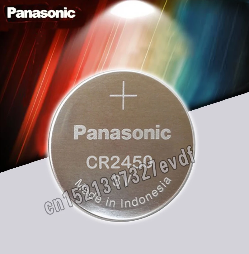 2 шт. Panasonic CR2450 CR 2450 3 В литиевая Кнопочная батарея батареи для часов, часов, слуховых аппаратов