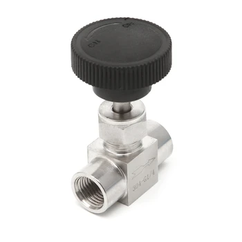 

2018 1/4" Needle Valve Female Thread 304 Stainless Steel Flow Control Shut Off 915 PSI W-store Oct25_C