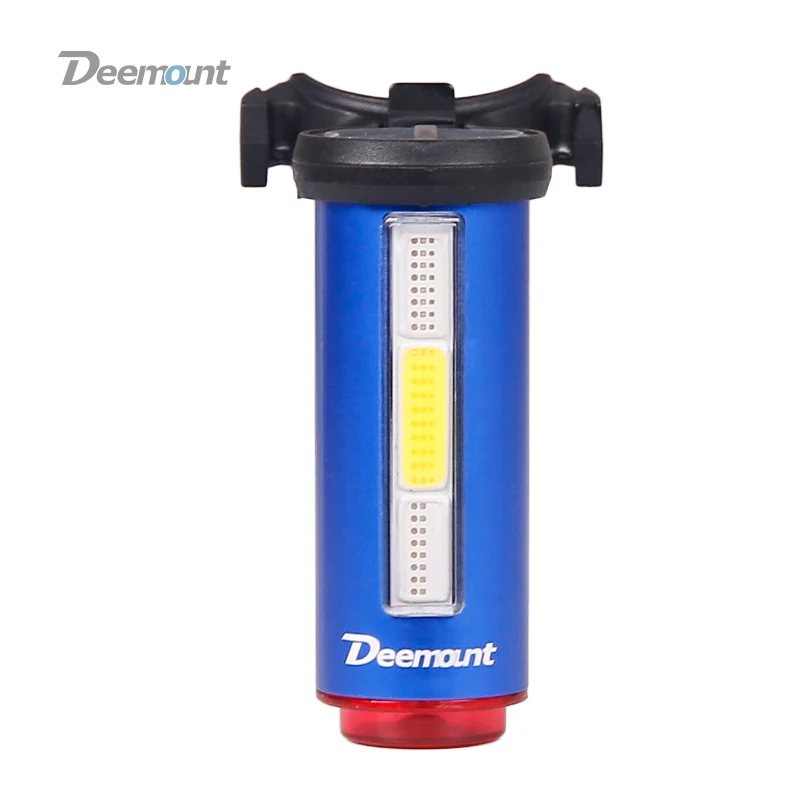 Top Deemount Hot New Bicycle Tail Light 3 Colors in 1 Lamp LED COB Visual Warning Bike Rear Lantern 100LM 850aAH Rechargeable 3 Top Deemount Hot New Bicycle Tail Light 3 Colors in 1 Lamp LED COB Visual Warning Bike Rear Lantern 100LM 850aAH Rechargeable 3