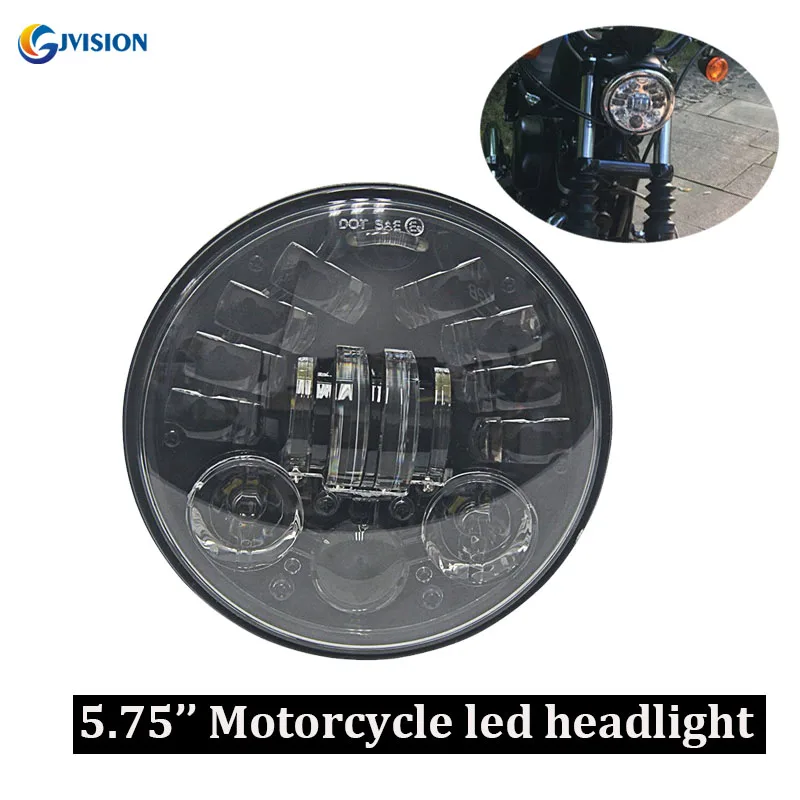 

5.75 inch Motorcycle projector LED headlight With White DRL Amber Turn signal for Harley Sportster 1200 72 48 883 Street 500 750