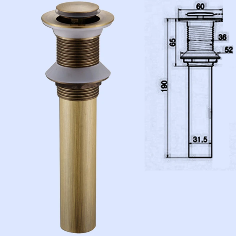 bronze small pop up without hole