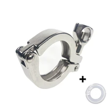 Trèfle à trois pinces sanitaire en acier inoxydable, 1.5 "-8", pour virole, SS304