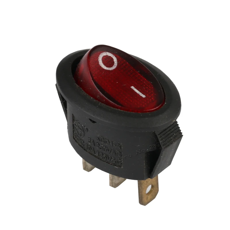3 контакта 5A/250VAC 10A/125VAC SPDT с подсветкой Овальный эллипс кулисный переключатель