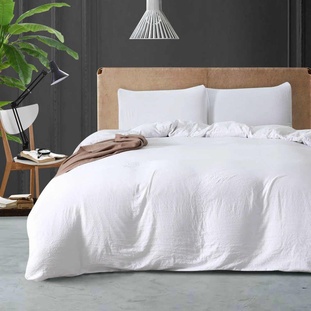 

COMFEEL 2019 Solid Plus King Bedding Set 2.2m Bed Queen Size Comforter Duvet Cover with Pillowcase Cotton Skin-friendly Bed Sets