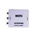 1080P HDMI в AV HDMI в RCA AV2HDMI Mini HDMI в AV конвертер сигналов для ТВ, VHS VCR, DVD записи чипсетов, показанные HDMI2AV