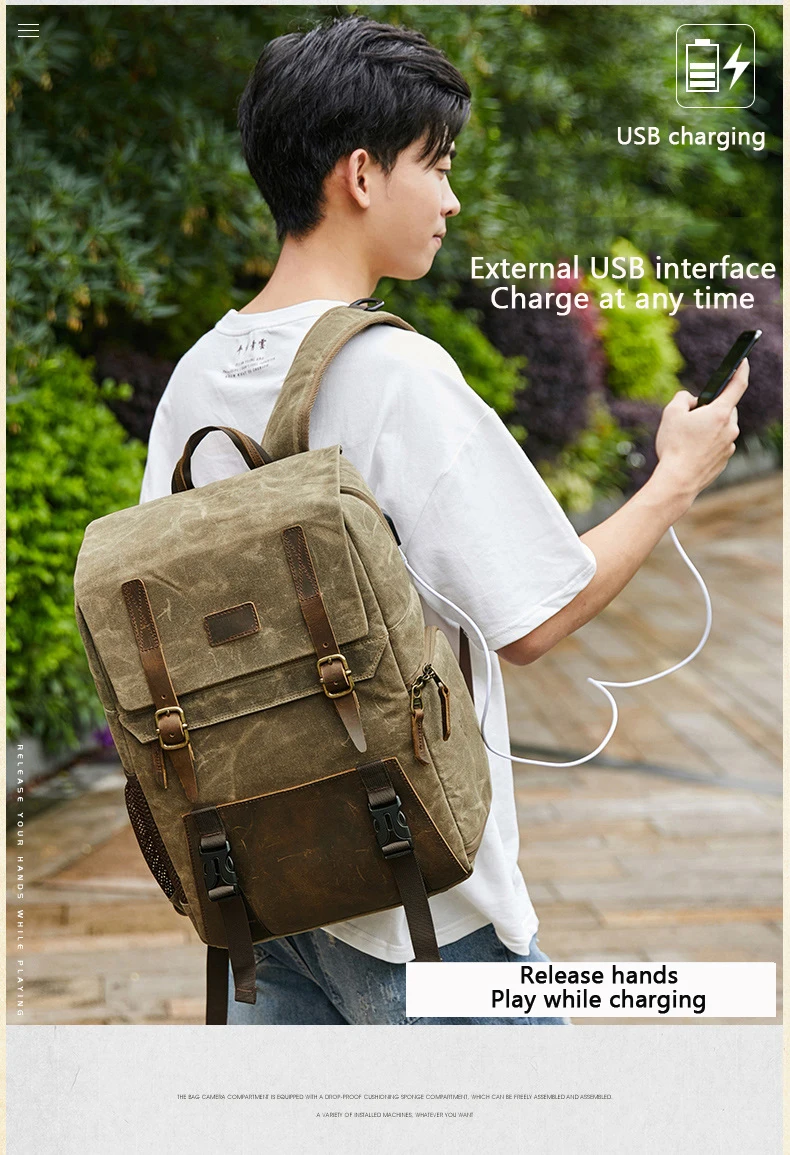 Model Show of Waterproof Camera Backpack