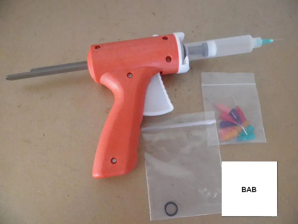 5 Sets New 10ML manual syringe gun/ Epoxy Adhesive Gun single liquid