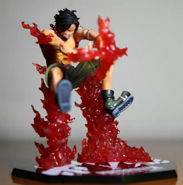 

One Piece Japanese Anime Portgas D Ace Onepiece New World Action Fire Fist Figure Toys Juguete Bonecos 13cm PVC Model 0027