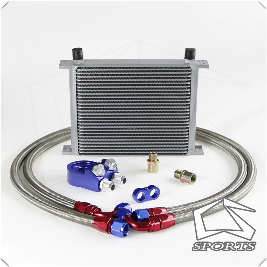 Best Price Universal 28 Row 10AN Oil Cooler + M20*1.5 & 3/4*16 UNF Filter Adapter Hose Kit Best Price Universal 28 Row 10AN Oil Cooler + M20*1.5 & 3/4*16 UNF Filter Adapter Hose Kit